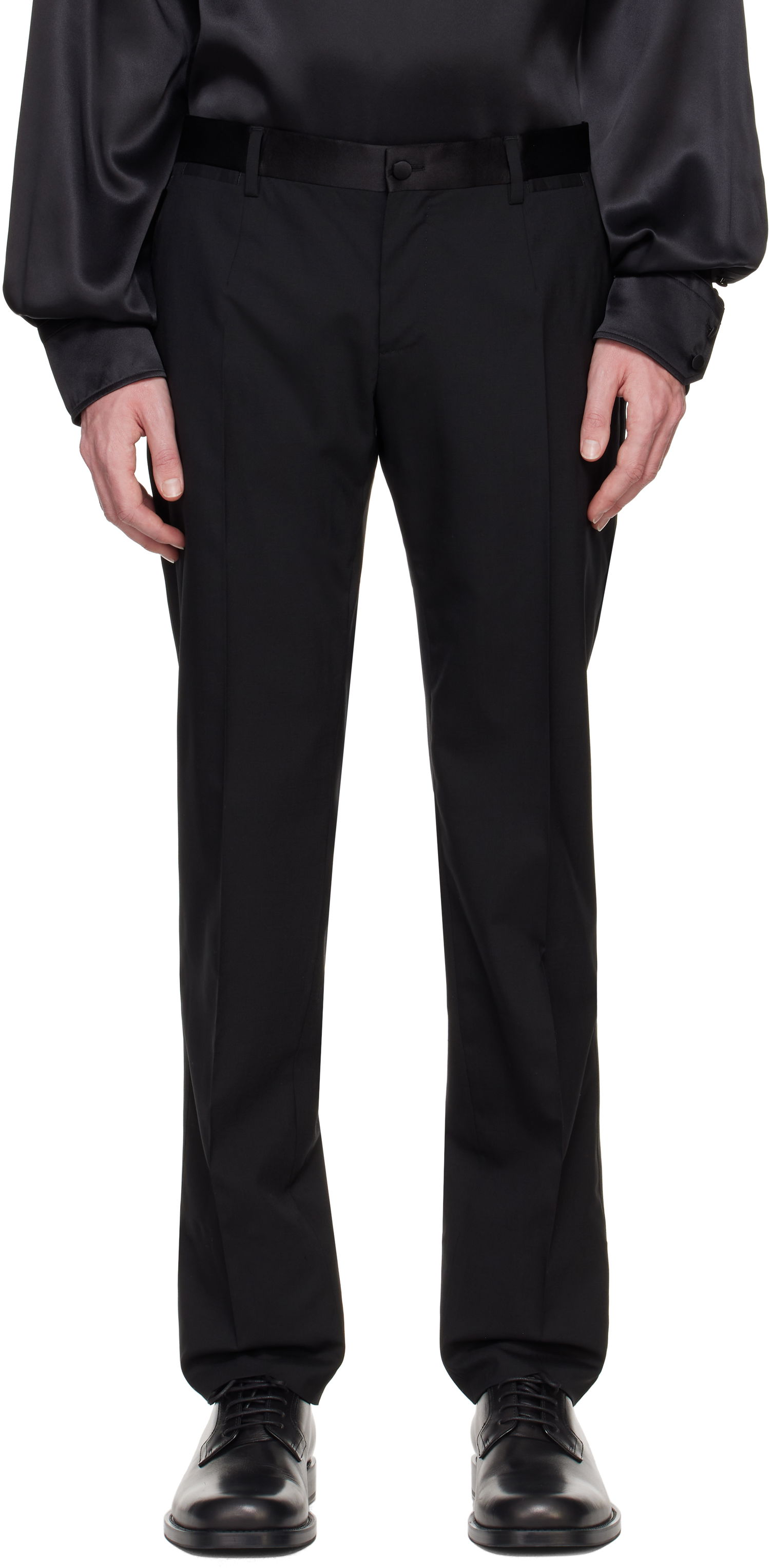Hlače Dolce & Gabbana Dolce&Gabbana Six-Pocket Trousers Črna | GYA5MTGI726, 0