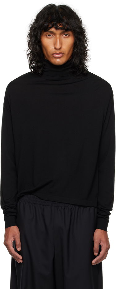 Pleteni pulover The Row Turtleneck Long Sleeve Top Črna | 839-Y590, 0