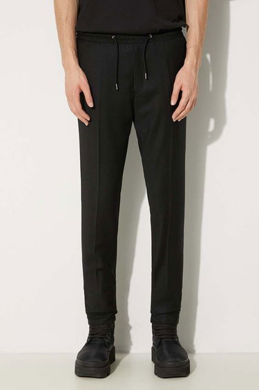 Hlače Paul Smith Paul Smith Wool Blend Tapered-Fit Drawstring Trousers Črna | M1R.921T.N00109, 0