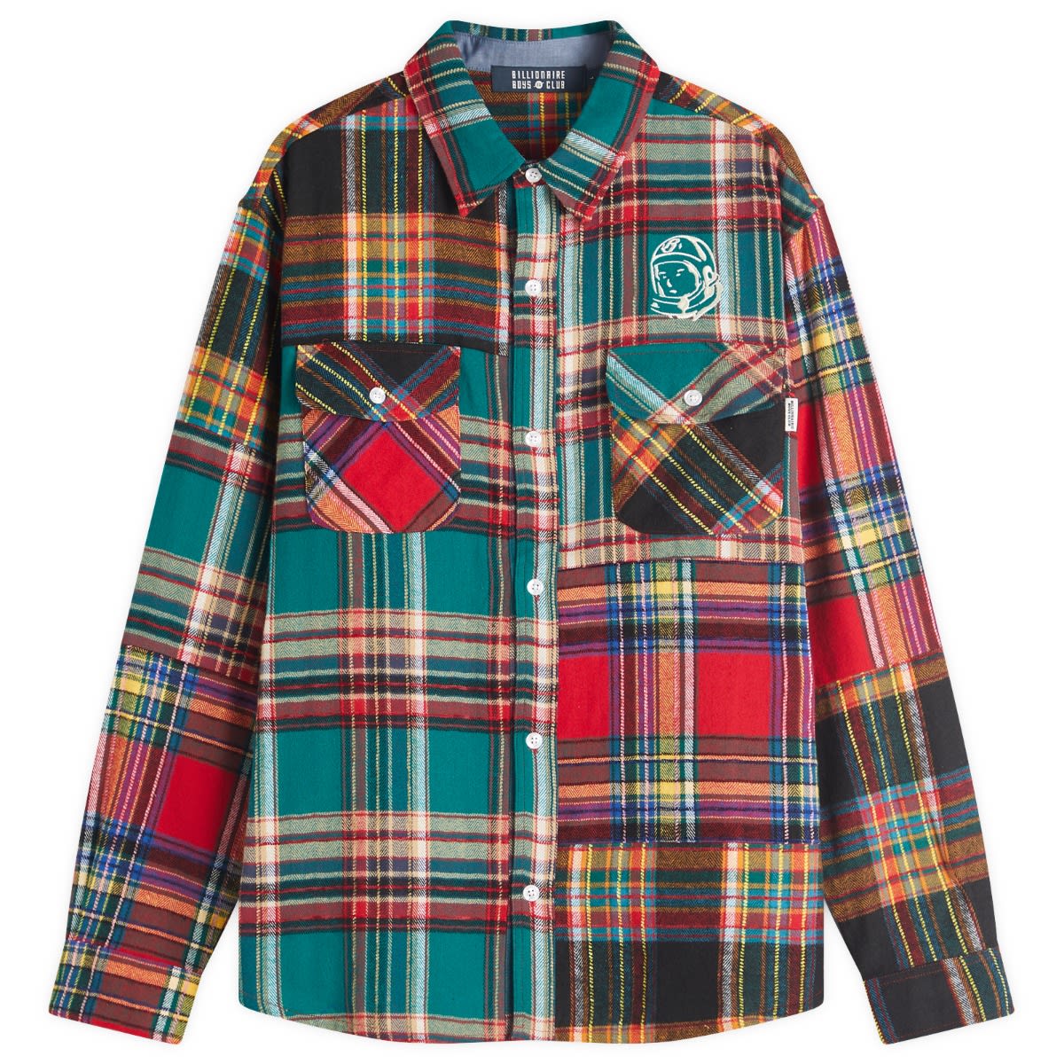 Srajce BILLIONAIRE BOYS CLUB Billionaire Boys Club Patchwork Check Shirt, Size Large Večbarvna | B25126-MUL, 1