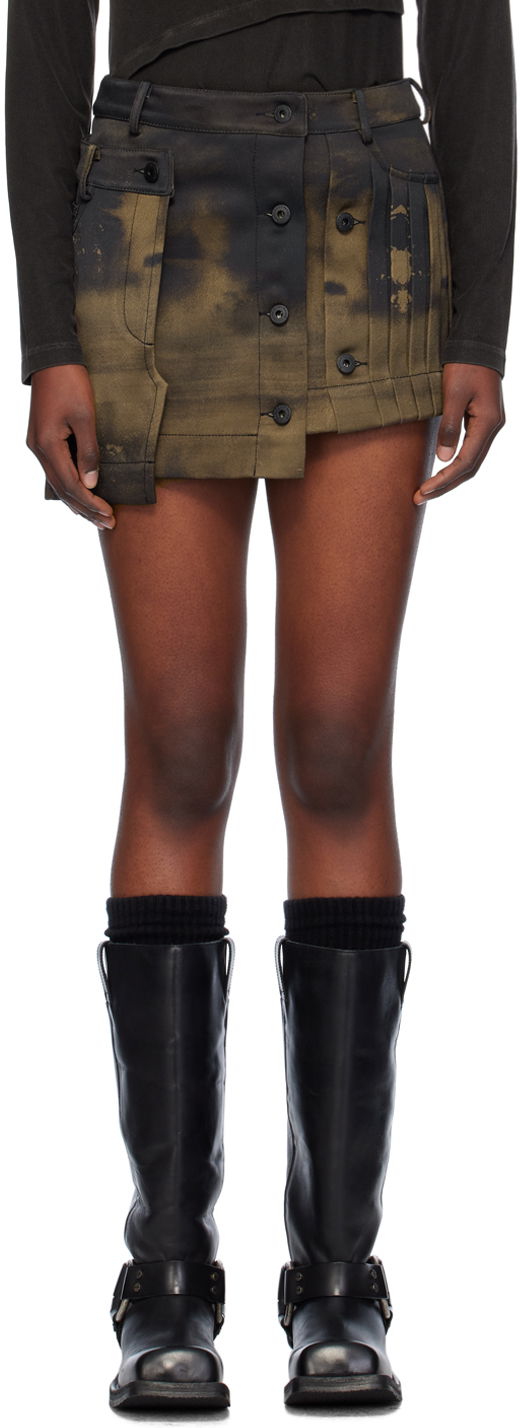 Krila Feng Chen Wang Feng Chen Wang Gradient Printed Cargo Miniskirt Rjava | FWF18SK10