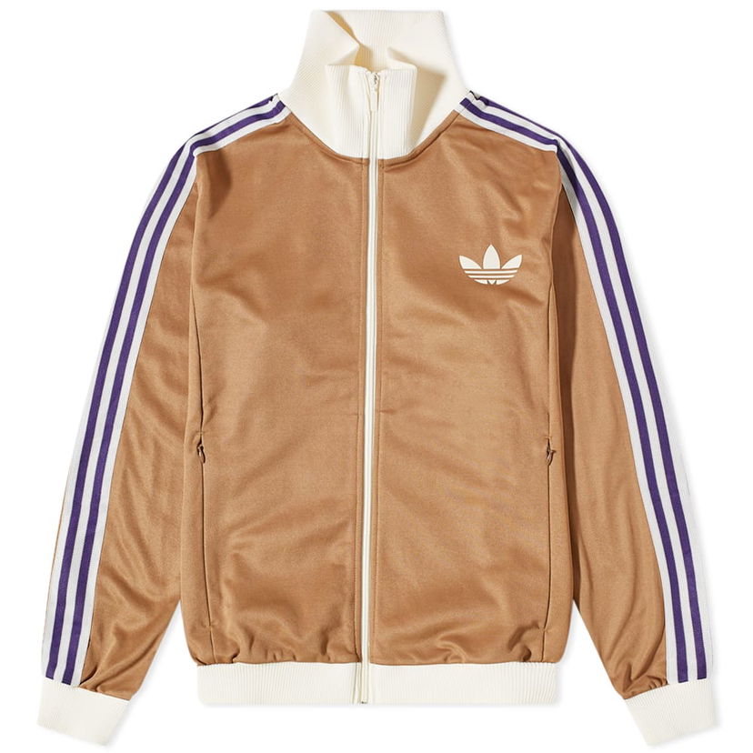 Trenirka adidas Originals Adicolor 70s Poly Track Top Rjava | IB3427
