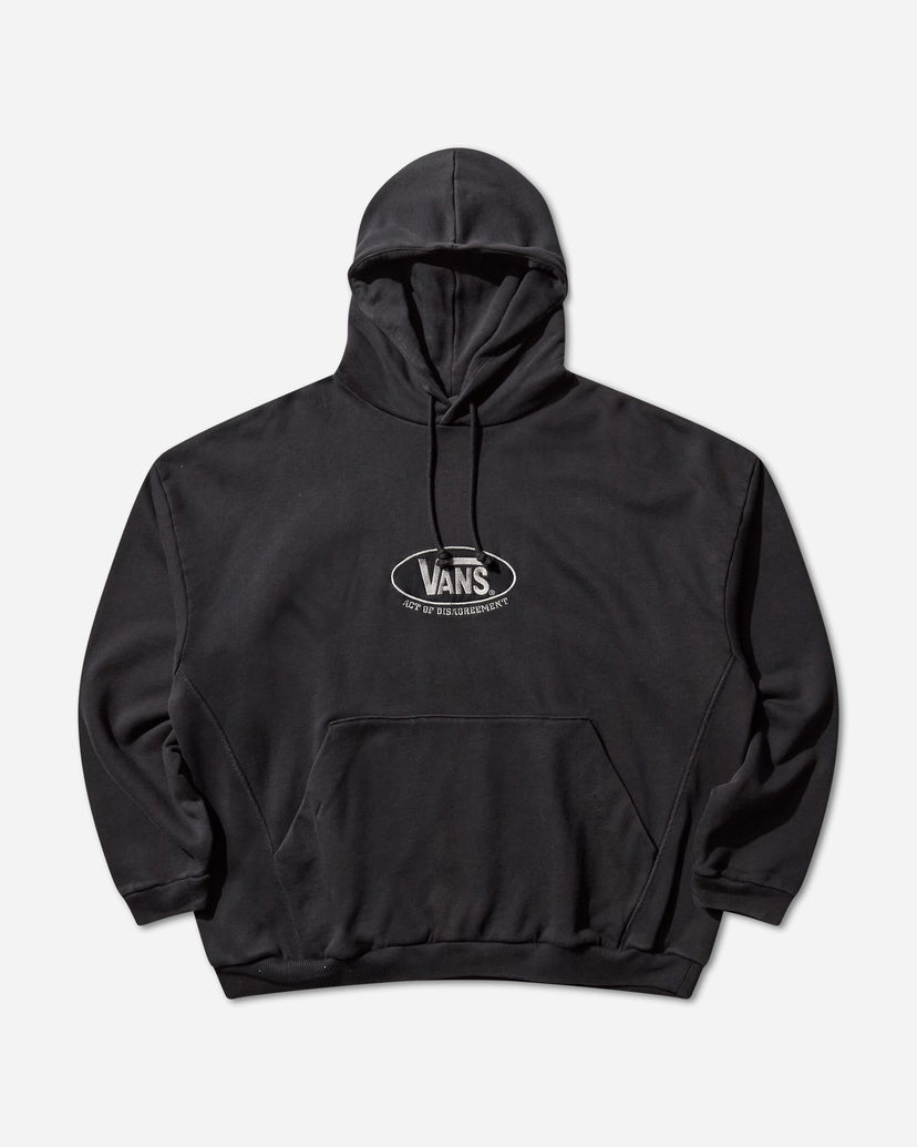 Pulover Vans Act of Disagreement Oval Logo Hoodie Črna | VN000RPZEMQ1