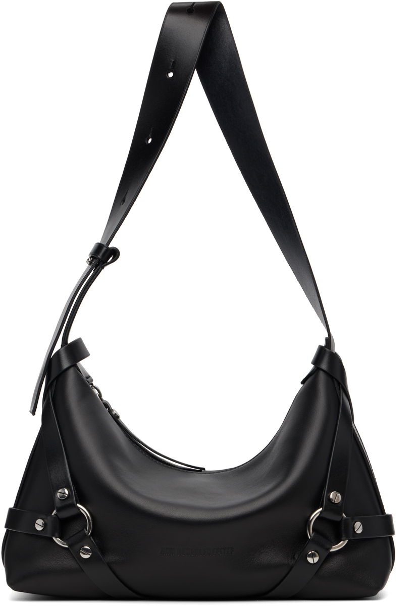 Torba za čez ramo Ann Demeulemeester Ann Demeulemeester Tamar Small Leather Shoulder Bag Črna | 2520-W-SB55-LT176-099