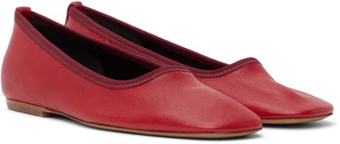 Obleke Dries Van Noten Dries Van Noten Leather Ballerina Flats Rdeča | WS251-1634-140, 3