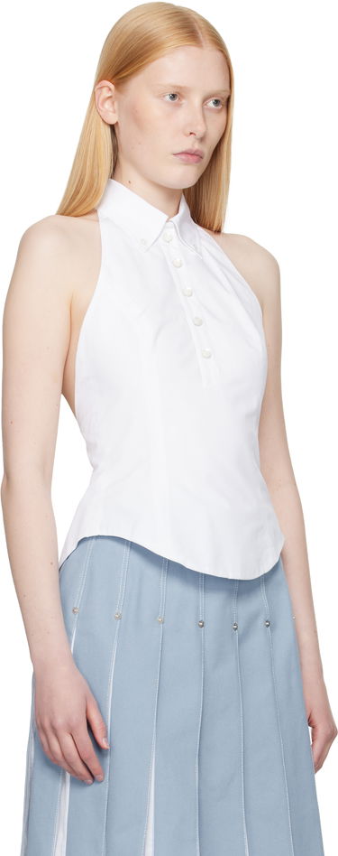 Majica brez rokavov Thom Browne Thom Browne Halter Top Bela | FLL201A-03113, 1