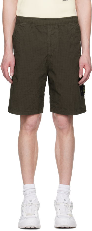 Kratke hlače Stone Island Stone Island Mil-Spec Stretch Ripstop-TC Shorts Zelena | K1S15 L100008 S0063, 0