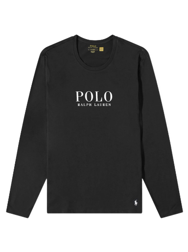 Majica Polo by Ralph Lauren Long Sleeve Logo Lounge Tee Črna | 714899614004
