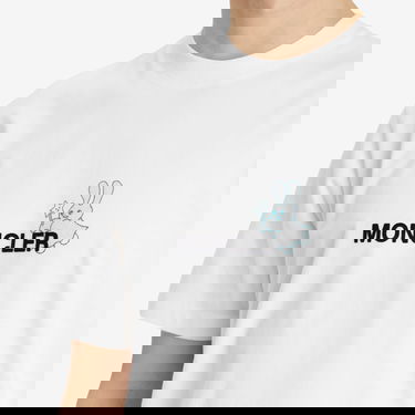Majica Moncler Genius x FRGMT Logo T-Shirt, Size Small Bela | 8C000-01-M3265-001, 5