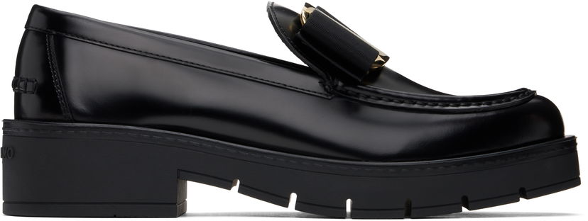 Superge in čevlji FERRAGAMO Ferragamo Chunky Vara Bow Loafers Črna | 777353