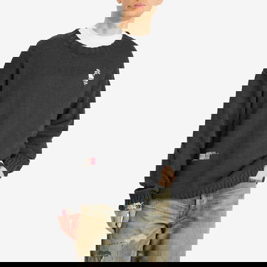 Pleteni pulover Neighborhood Neighborhood Savage Crewneck Knit Sweater, Size Large Črna | 251FUNH-KNM03-BLK, 2