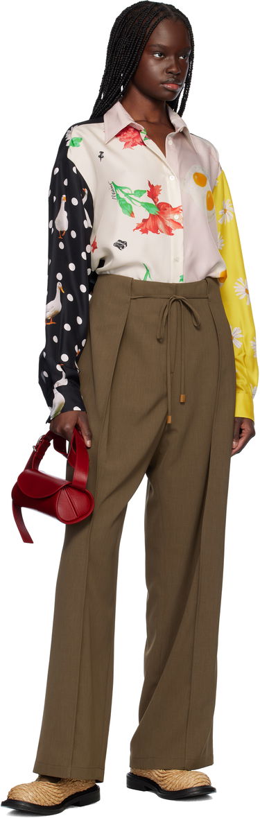 Nega čevljev Moschino Moschino Olivia Raffia Mary Jane Loafers Bež | MA10624C1M MX0 10A, 4