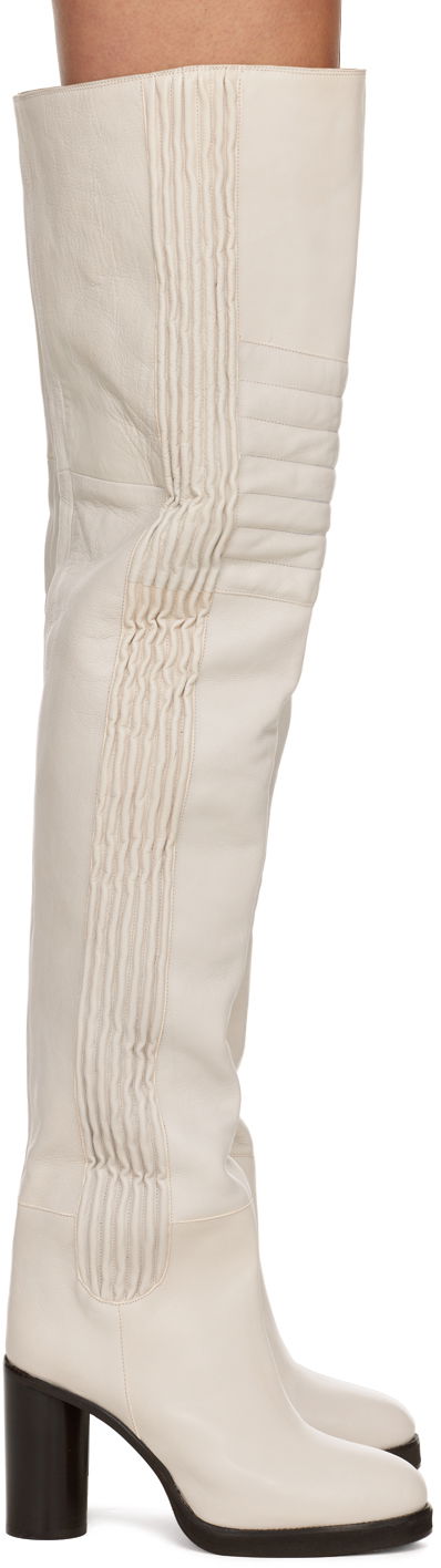 Hlače ISABEL MARANT Isabel Marant Laelle Knee-High Boots Bež | 22HCD0058-22H012S