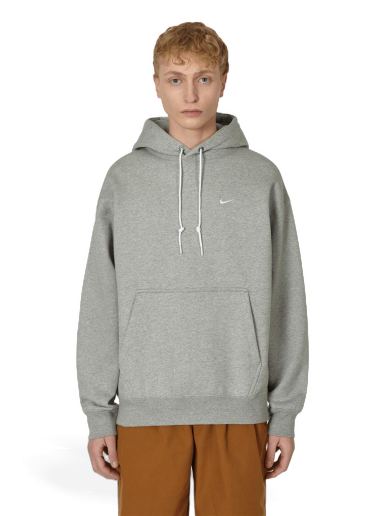 Pulover Nike Solo Swoosh Hooded Sweatshirt Siva | DX1355-063