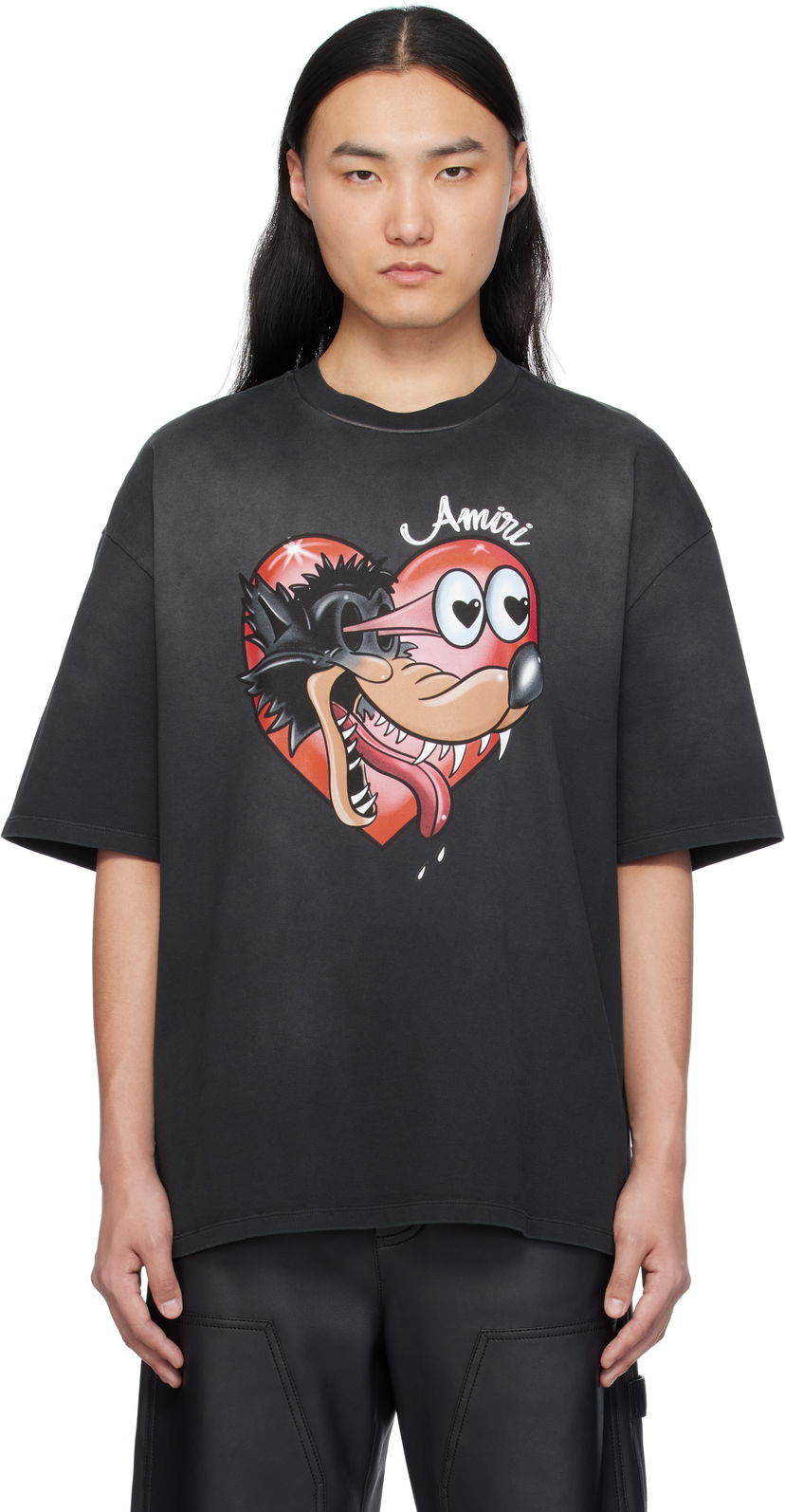 Majica AMIRI Amiri Hopeless Romantic T-Shirt Črna | AMJYTE1170
