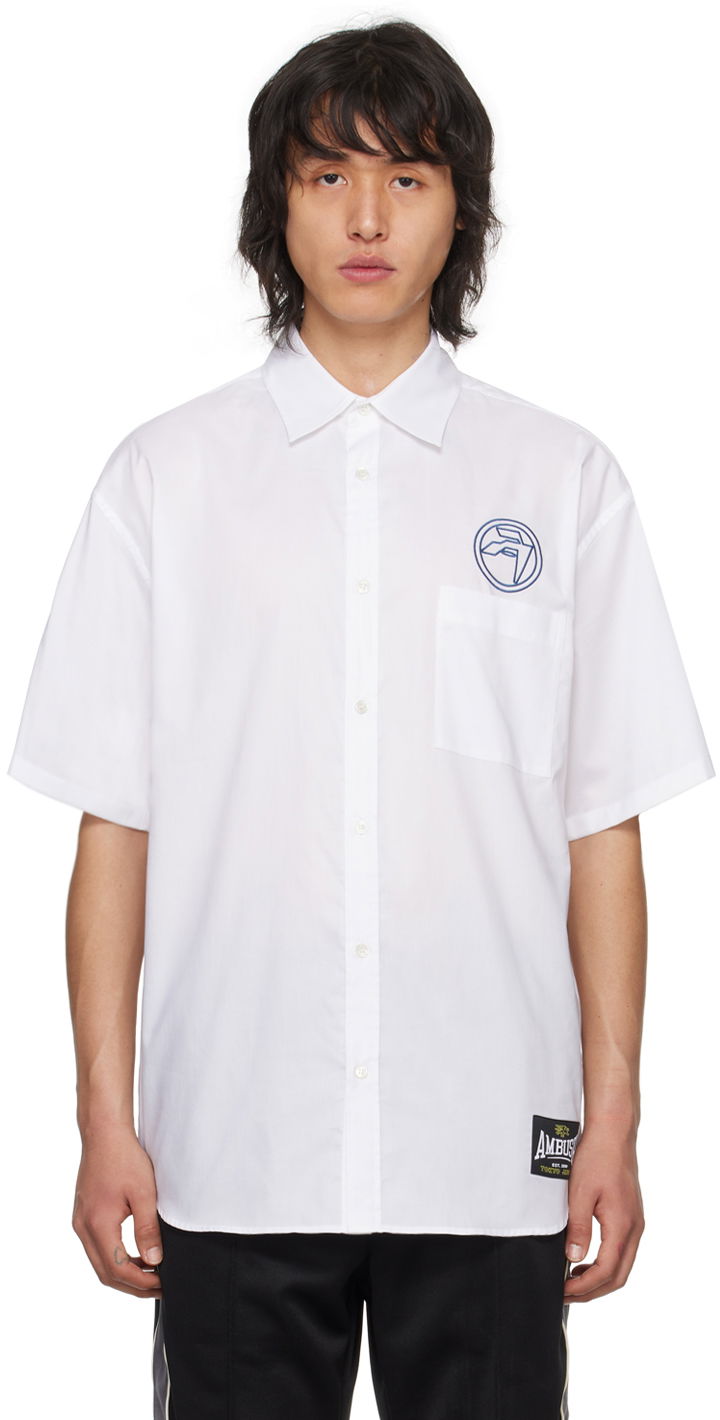 Srajce Ambush Circle Amblem Shirt Bela | BMGG001S24FAB0010145