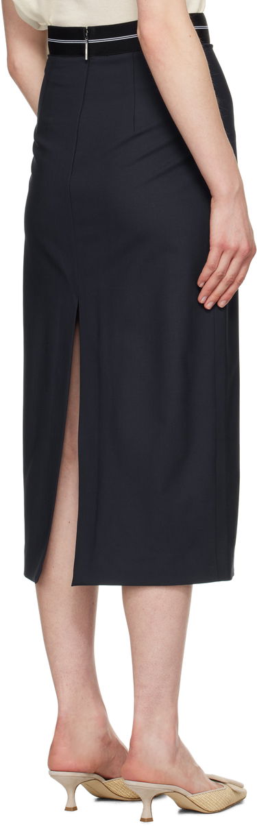 Krila MSGM MSGM Virgin Wool Midi Skirt Mornarica | 3841MDD17 257127, 2