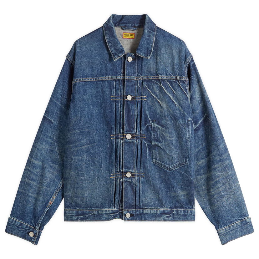 Jakna Human Made Human Made Future Denim Work Jacket, Size Large Modra | HM30JK002-IND