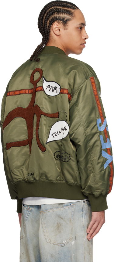 Bomber jakna Perks And Mini Perks and Mini Martine Syms Edition 'Present Goo' Reversible Jacket Zelena | 39197, 2