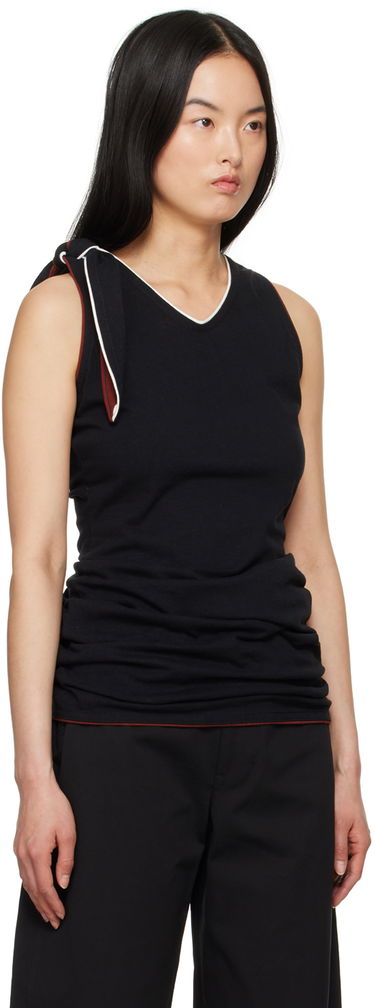 Majica brez rokavov LEMAIRE Bindings Tank Top Črna | TO1169 LJ1010, 3