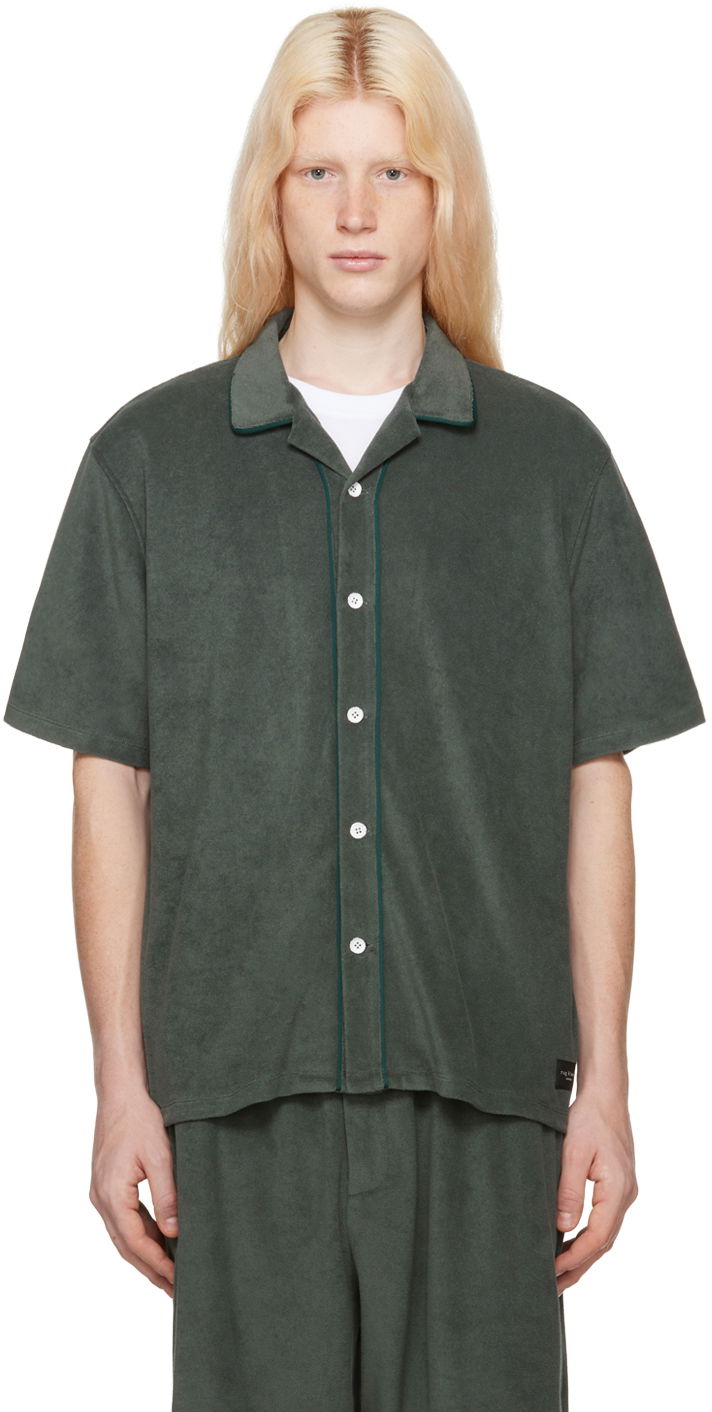 Srajce rag & bone Rag & Bone Avery Resort Shirt Zelena | MBC23HT014ZM14