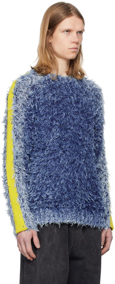 Pleteni pulover Diesel Diesel K-Damon Fuzzy Sweater Modra | A16569-0KNAE-8ATS, 1