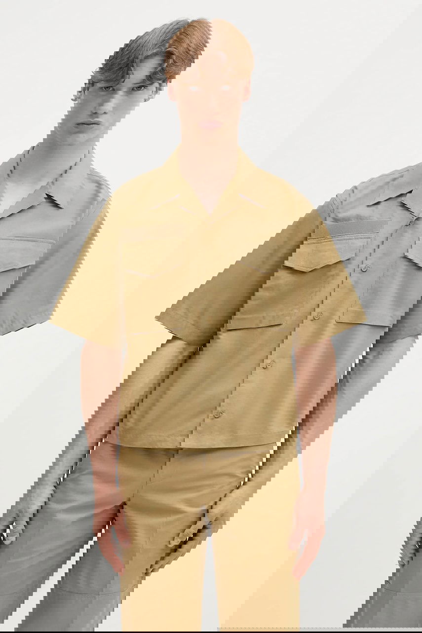 Srajce Helmut Lang Helmut Lang Boxy Field Shirt Bež | P01HM504, 0
