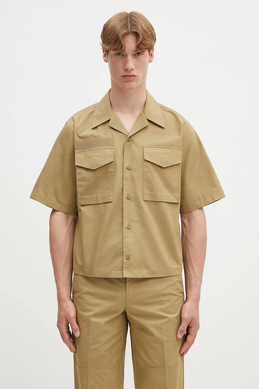 Srajce Helmut Lang Helmut Lang Boxy Field Shirt Bež | P01HM504
