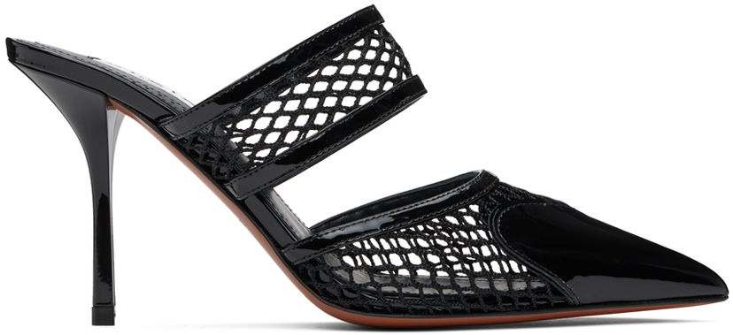 Superge in čevlji Alaïa 'Le Coeur' Fishnet Pointed Toe Mules Črna | AA3M053CK204
