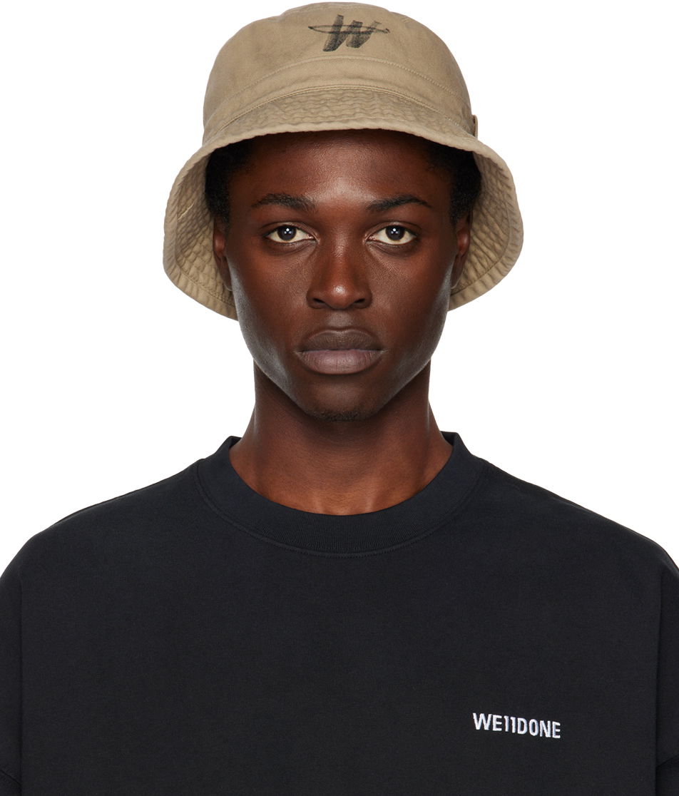 Kapa We11done We11done WD One Logo Bucket Hat Bež | WD-AH3-22-404-U-BG, 0