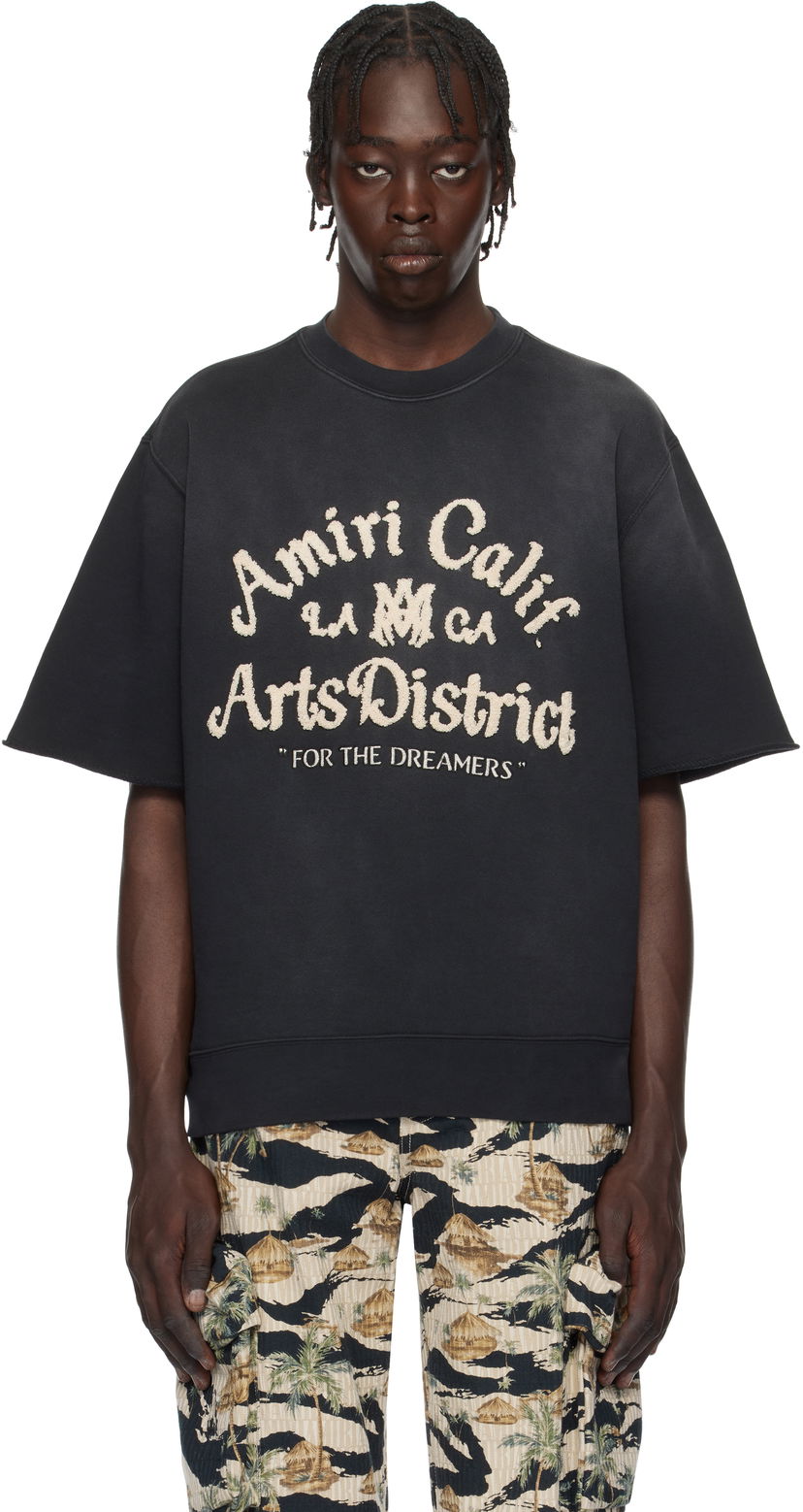 Pulover AMIRI 'Arts District' Short Sleeve Graphic T-Shirt Črna | AMJYCW1055