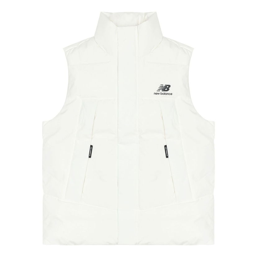 Telovnik New Balance Pocket Puffer Vest Bela | AMV24360-CIC