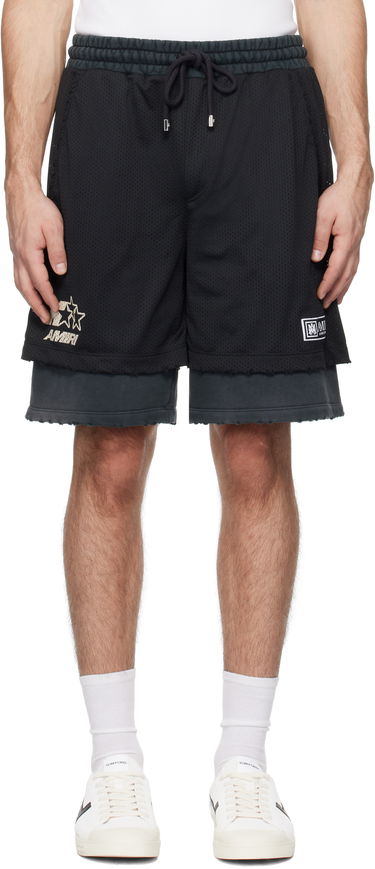 Kratke hlače AMIRI Amiri Mesh Basketball Shorts Črna | AMJYSH1036, 0
