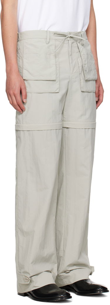 Hlače Helmut Lang Helmut Lang Convertible Utility Trousers Zelena | O05HM201, 4