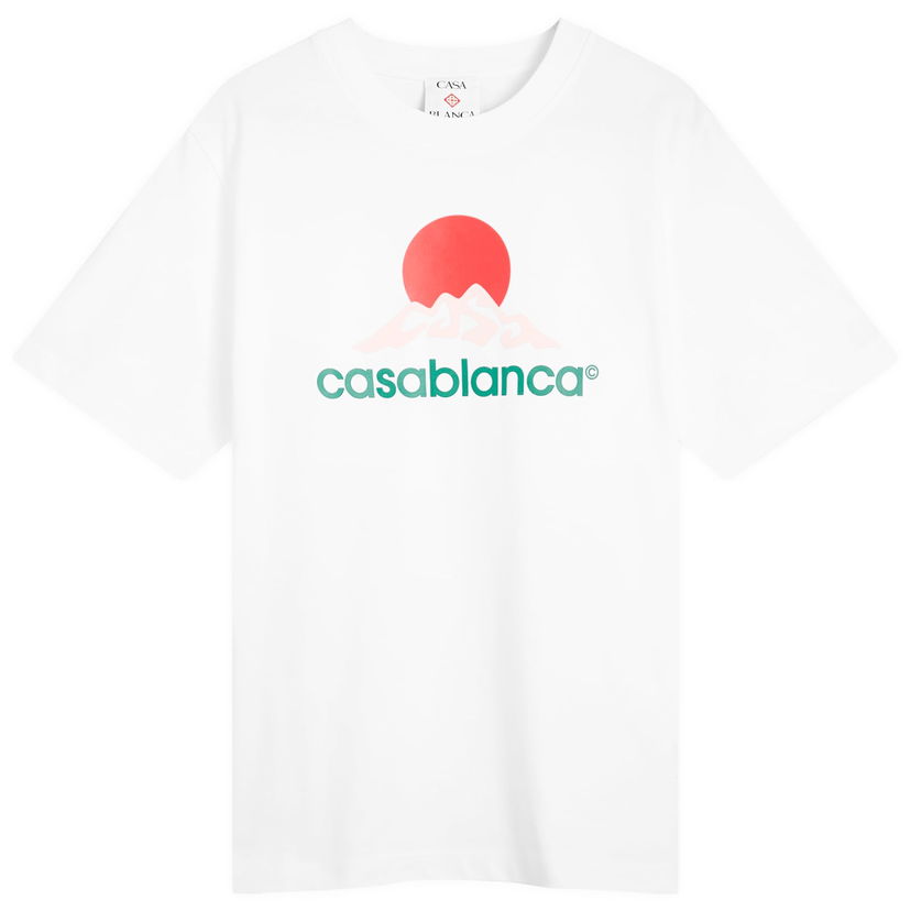 Majica Casablanca Casablanca Montagne Printed T-Shirt, Size Large Bela | MPF25-JTS-001-03