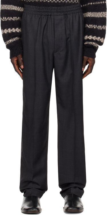 Hlače ISABEL MARANT Isabel Marant Nahili Checked Trousers Črna | 23APA0074HA-A3F61H, 0
