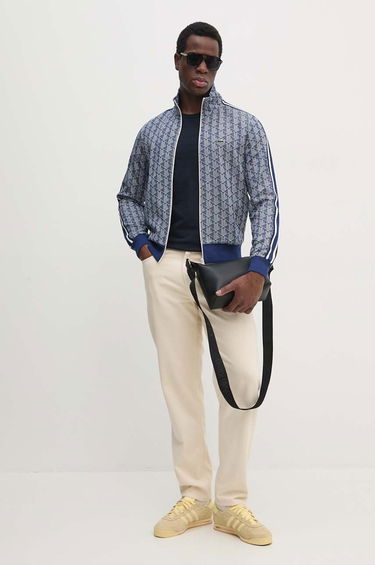 Pulover Lacoste Patterned Sweatshirt Modra | SH1368, 1