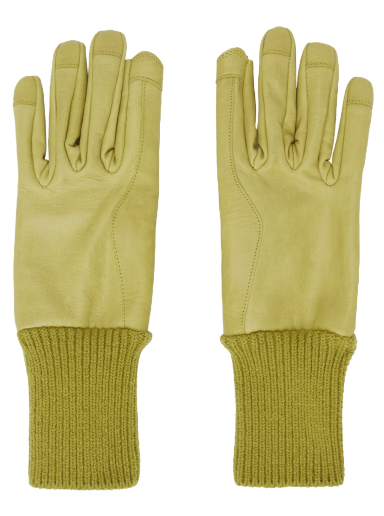 Rokavice Rick Owens Short Ribcuff Gloves Rumena | RR02C7458 LSU