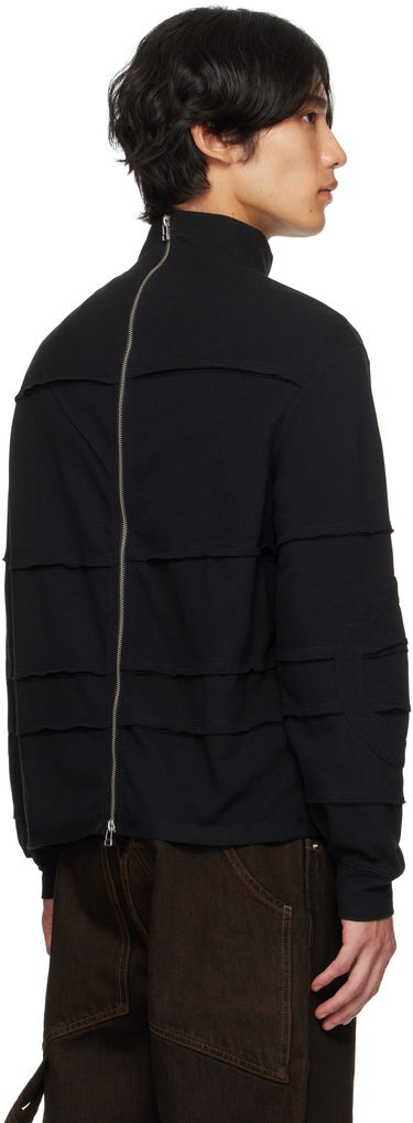 Pleteni pulover Eckhaus Latta Eckhaus Latta Striated Turtleneck Črna | 1413-EL-PF25-N, 2