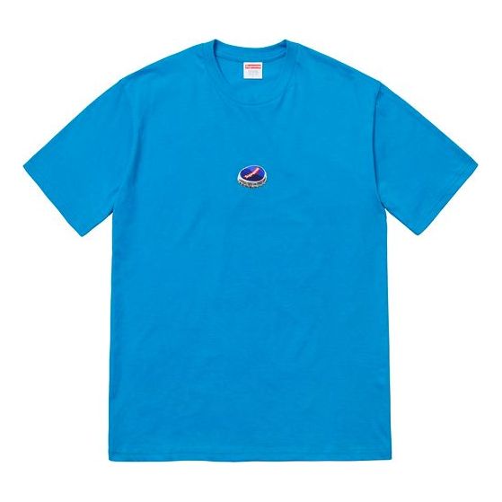 Majica Supreme Bottle Cap Graphic T-Shirt Modra | SUP-FW18-037