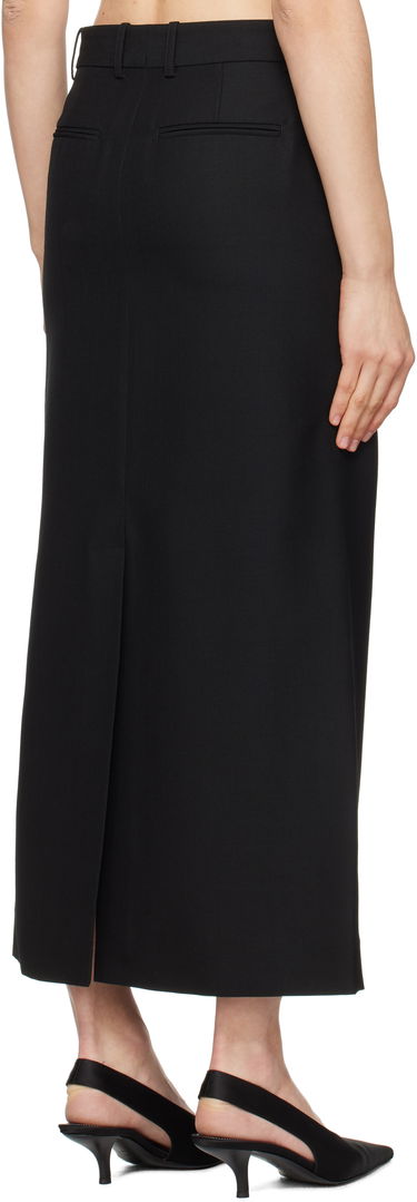 Krila TOTEME TOTEME Low-Waist Straight Maxi Skirt Črna | 251-WRB4288-FB0026, 2