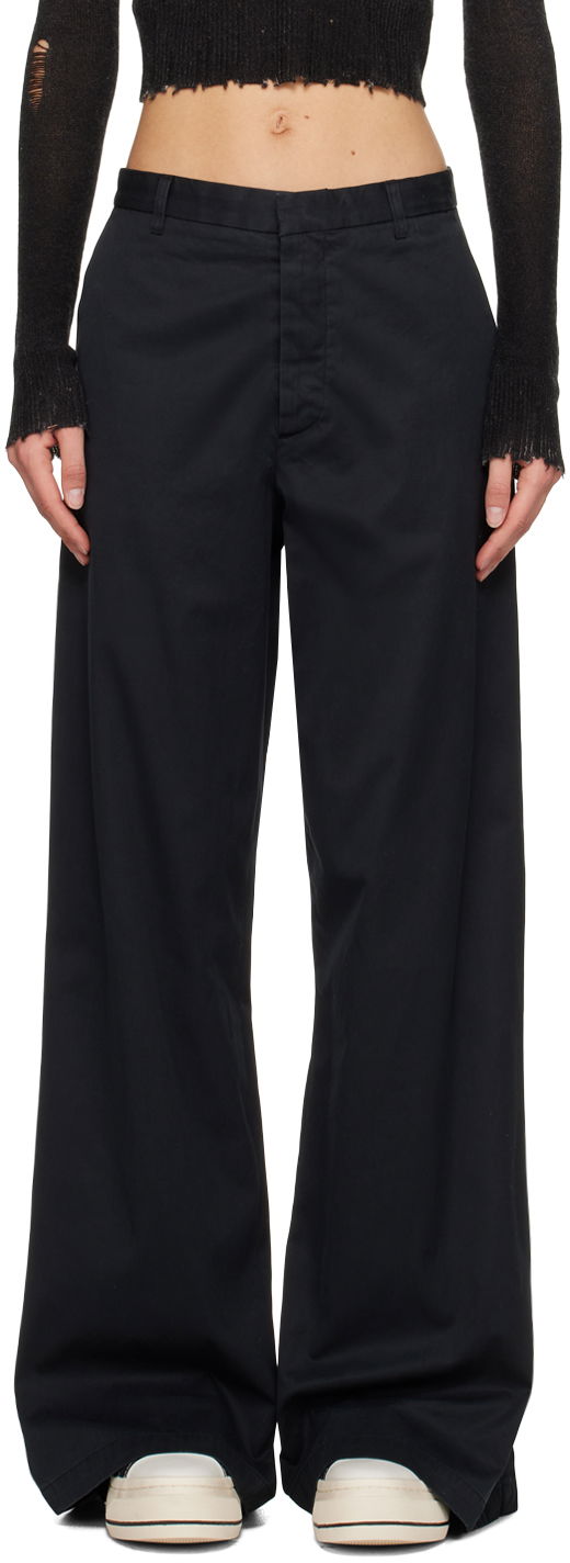 Hlače R13 R13 Trench Trousers Črna | R13WR245-R319B