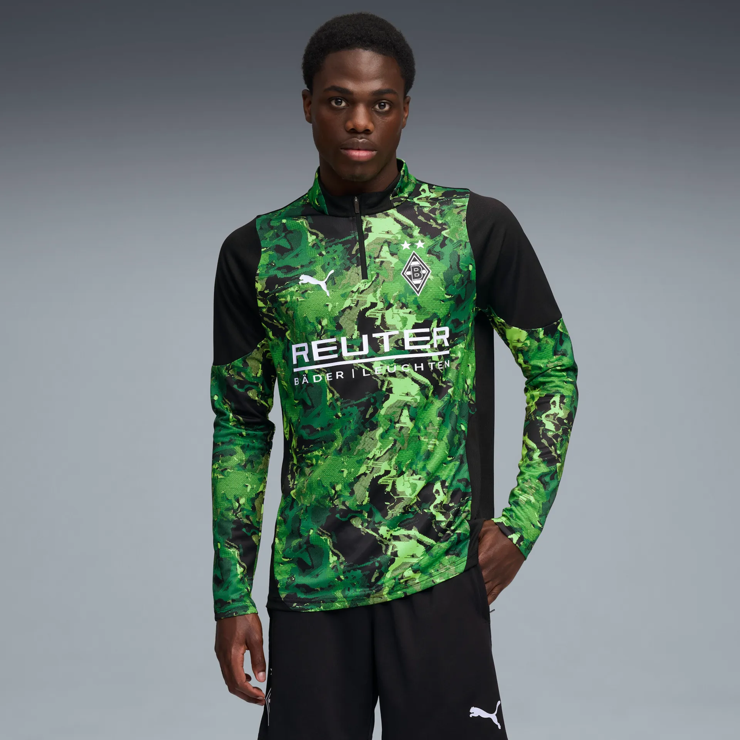 Majica Puma Borussia Mönchengladbach Training 1/4 Zip Top Zelena | 781471-08, 1