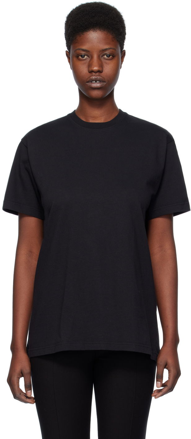 Majica TOTEME Straight T-Shirt Črna | 232-5043-786