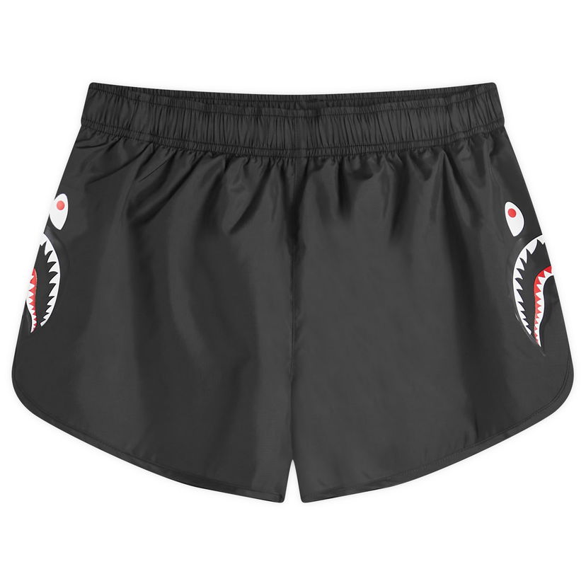 Kratke hlače BAPE A Bathing Ape Women's Shark Running Shorts in Black, Size Large | END. Clothing Črna | 001SPK302002L-BLK