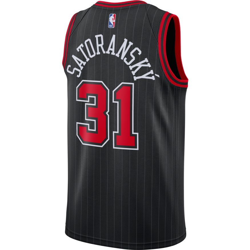 Dres Jordan Tomáš Satoranský Bulls Statement Edition 2020 Jersey Črna | CV9472-011, 1