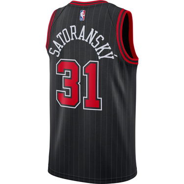 Dres Jordan Tomáš Satoranský Bulls Statement Edition 2020 Jersey Črna | CV9472-011, 1