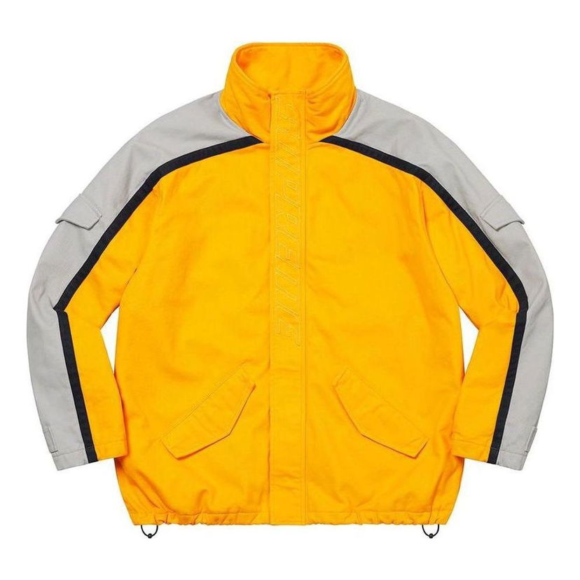 Vetrovka Supreme Brushed Twill Zip Jacket Rumena | SUP-FW22-701