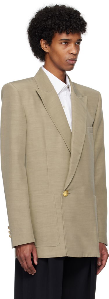 Jakna Balmain Balmain 1-Button Tailored Blazer Bež | EH1SG201VH50, 1