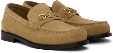 Nega čevljev Versace Versace Giuliano Suede Loafers Bež | 1013592_1A13357, 3